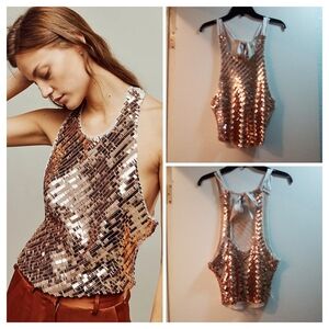 COPY - Relisted for sale NWOT Intimately by Free People Retro Sequin Disco Cami